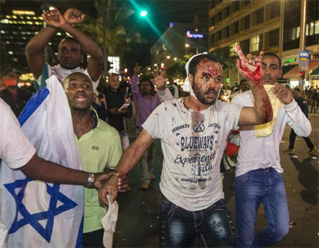 Enfrentamientos entre Policía israelí y colonos de origen etíope Discriminación racial dentro de la entidad sionista